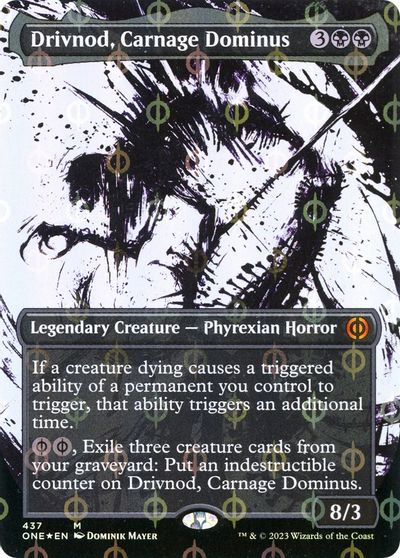 Drivnod, Carnage Dominus (Showcase) (Step-and-Compleat Foil) card art