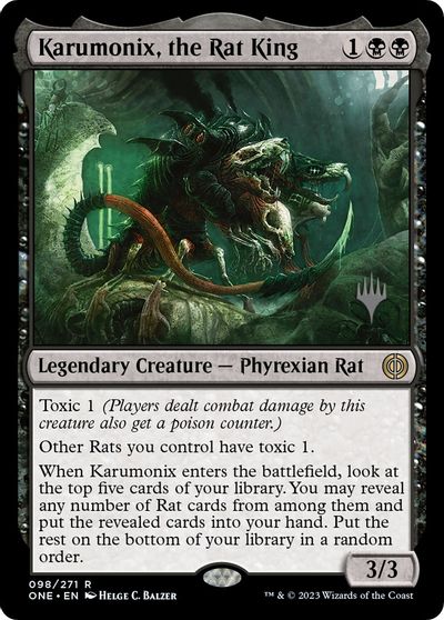 Karumonix, the Rat King card art