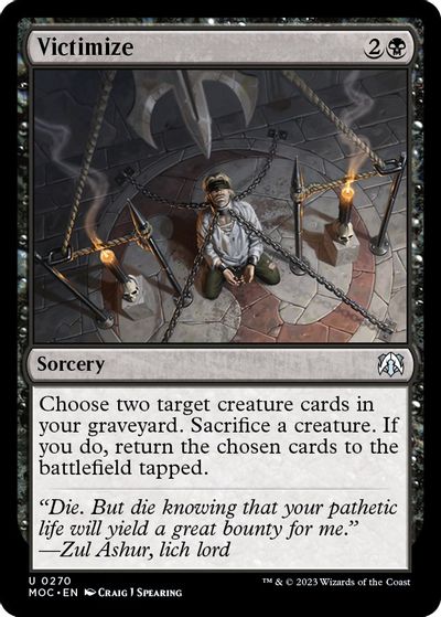 Victimize card art