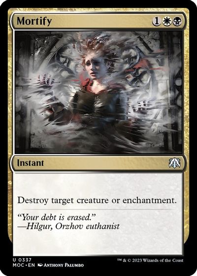 Mortify card art