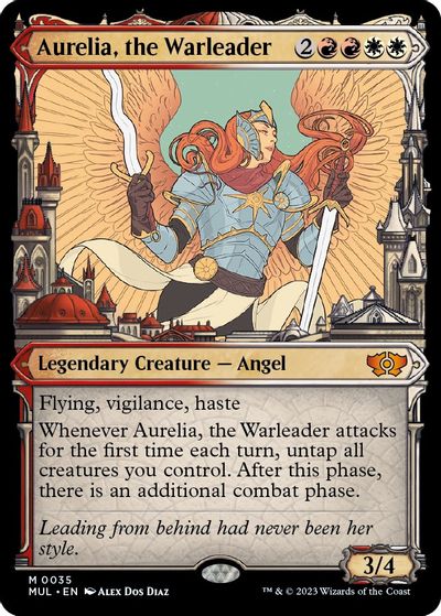 Aurelia, the Warleader card art