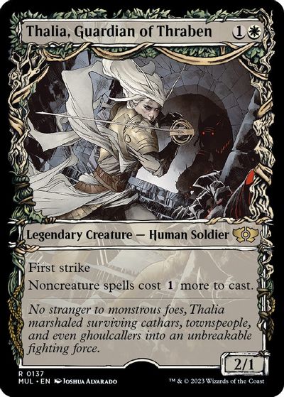 Thalia, Guardian of Thraben (Halo Foil) card art