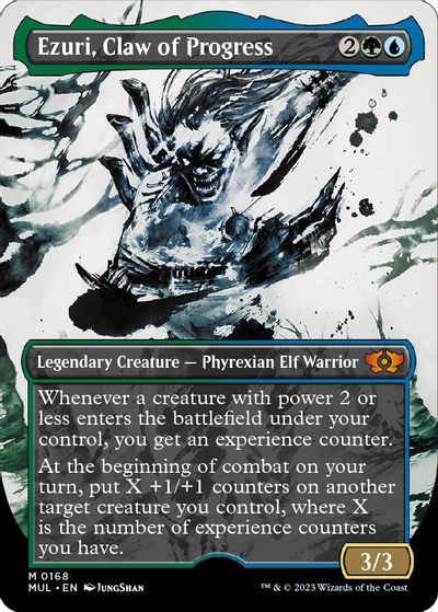 Ezuri, Claw of Progress (Halo Foil) card art