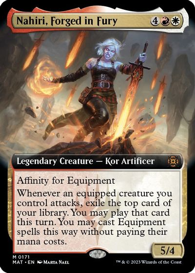 Nahiri, Forged in Fury (Extended Art) card art