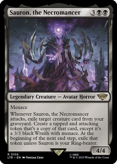 Sauron, the Necromancer card art