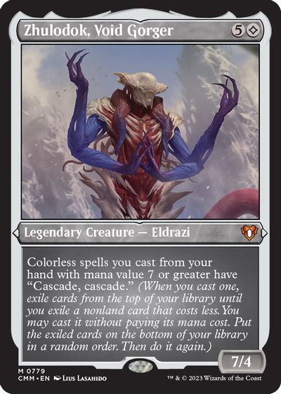 Zhulodok, Void Gorger (Display Commander) (Foil Etched) - Thick Stock card art