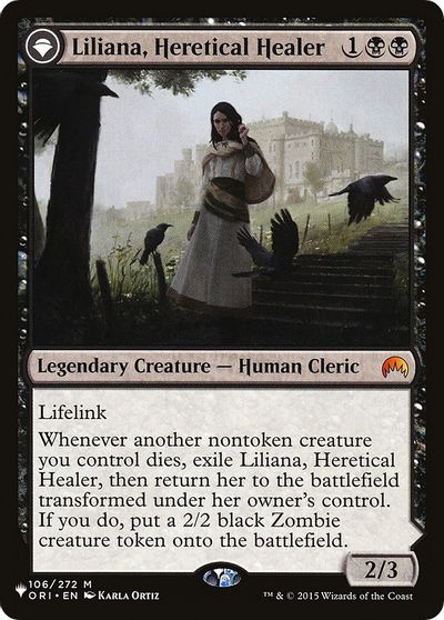 Liliana, Heretical Healer card art