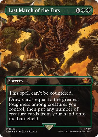 Last March of the Ents (Borderless) card art