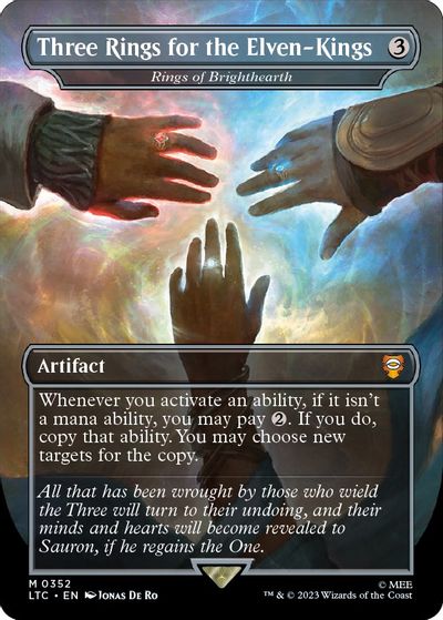 Three Rings for the Elven-Kings - Rings of Brighthearth (Borderless) card art