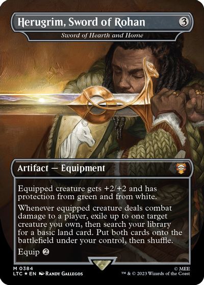 Herugrim, Sword of Rohan - Sword of Hearth and Home (Surge Foil) card art
