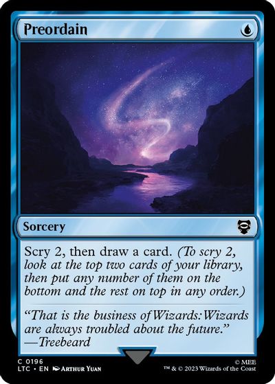 Preordain card art