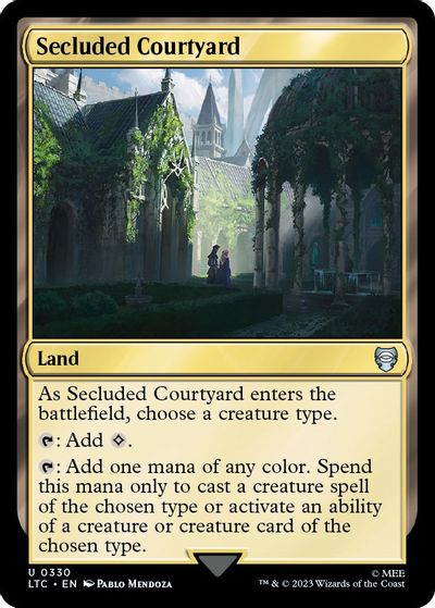 Secluded Courtyard card art