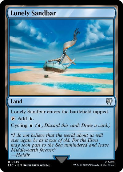 Lonely Sandbar card art