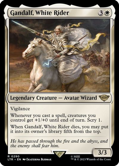 Gandalf, White Rider card art