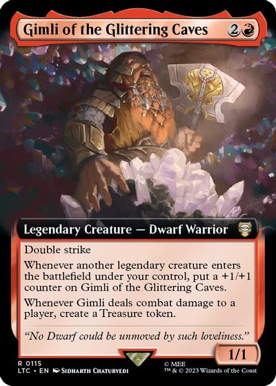 Gimli of the Glittering Caves (Extended Art) card art