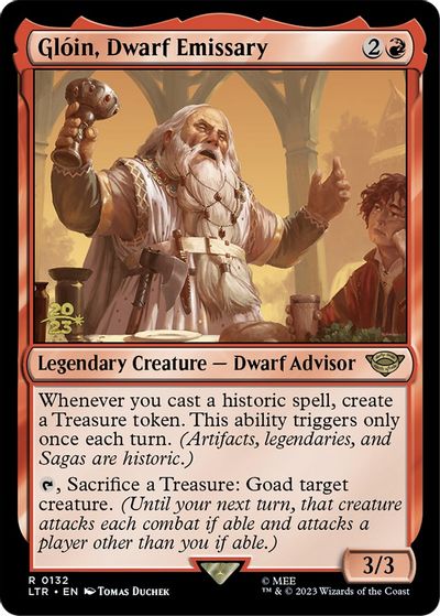 Gloin, Dwarf Emissary card art