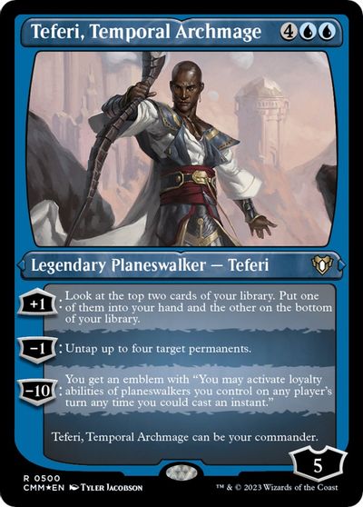 Teferi, Temporal Archmage (Foil Etched) card art
