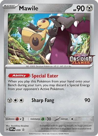 Mawile - 039 (Prerelease) [Staff] card art