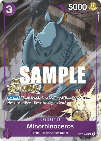 Minorhinoceros (Online Regional 2023) [Participant] card art