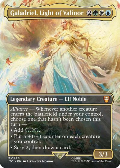 Galadriel, Light of Valinor (Borderless) card art