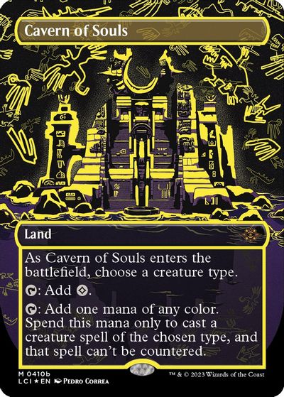 Cavern of Souls (Neon Yellow) card art