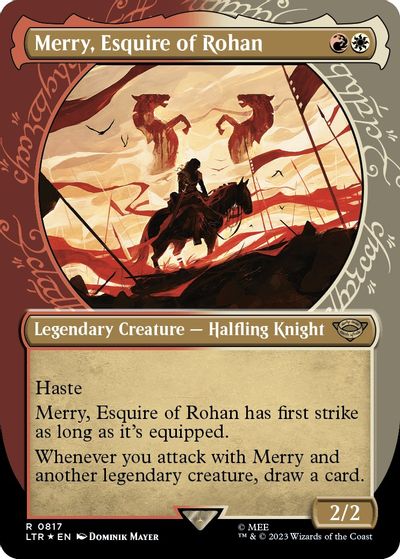 Merry, Esquire of Rohan (Showcase) (Surge Foil) card art
