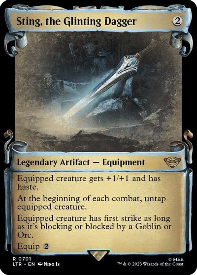 Sting, the Glinting Dagger (Showcase Scrolls) card art