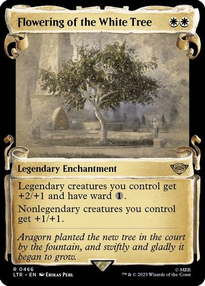 Flowering of the White Tree (Showcase Scrolls) card art