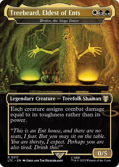 Treebeard, Eldest of Ents - Doran, the Siege Tower (Borderless) card art