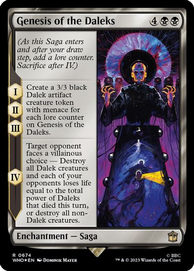 Genesis of the Daleks (Surge Foil) card art