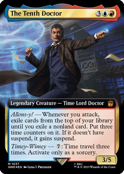 The Tenth Doctor (Extended Art) (Surge Foil) card art