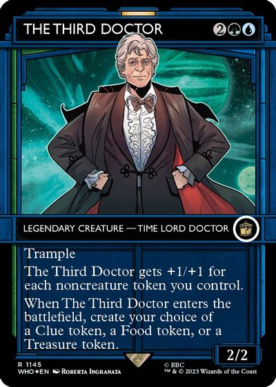 The Third Doctor (Showcase) (Surge Foil) card art