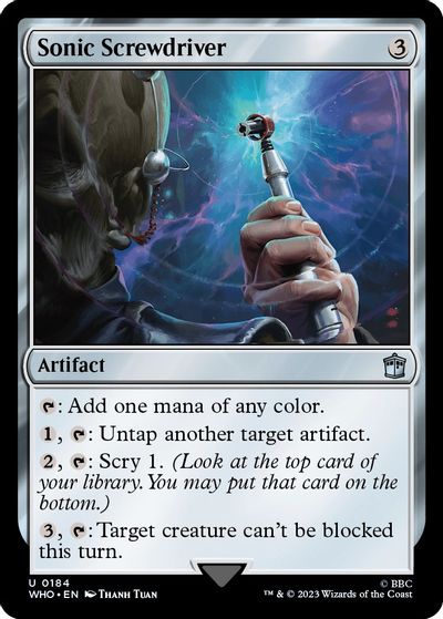 Sonic Screwdriver (0184) card art