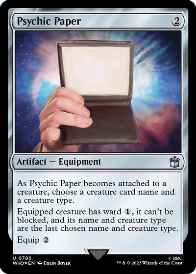 Psychic Paper (Surge Foil) card art