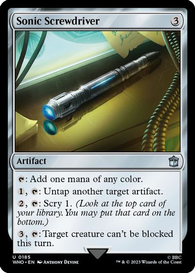 Sonic Screwdriver (0185) card art