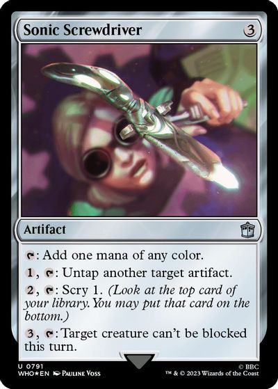Sonic Screwdriver (0791) (Surge Foil) card art