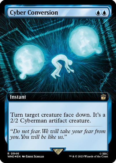 Cyber Conversion (Extended Art) (Surge Foil) card art
