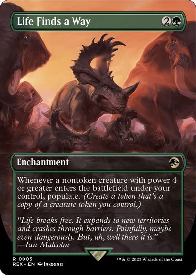 Life Finds a Way (Borderless) card art