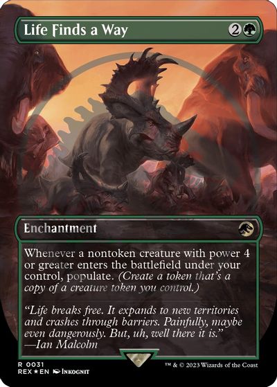 Life Finds a Way (Borderless) (Emblem) card art