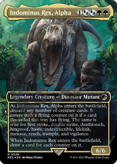 Indominus Rex, Alpha (Borderless) (Emblem) card art