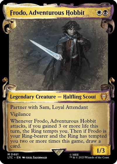 Frodo, Adventurous Hobbit (Showcase Scrolls) card art