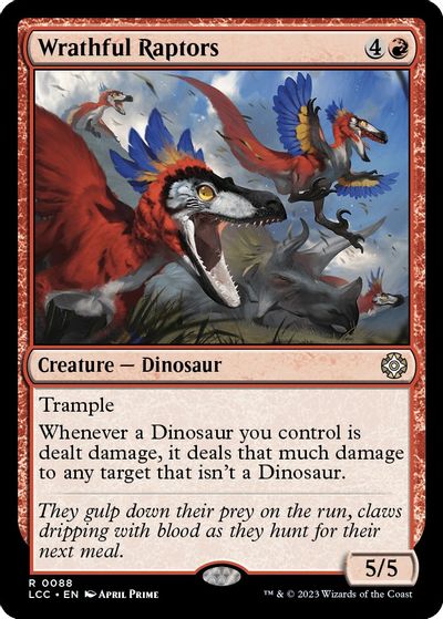 Wrathful Raptors card art