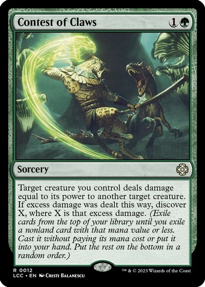 Contest of Claws card art