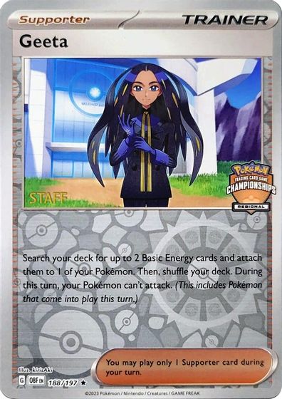 Geeta - 188/197 (Regional Championships) [Staff] card art