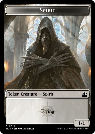 Spirit (0018) // Spirit (0004) Double-Sided Token card art
