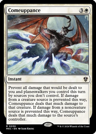 Comeuppance card art