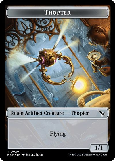 Thopter (0020) // Thopter (0019) Double-Sided Token card art