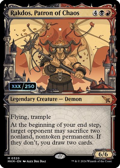Rakdos, Patron of Chaos (Serial Numbered) card art