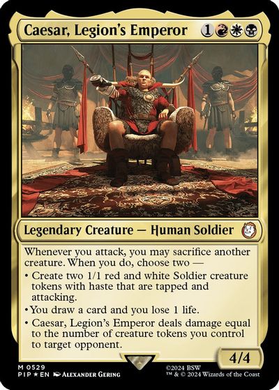 Caesar, Legion's Emperor (Surge Foil) card art
