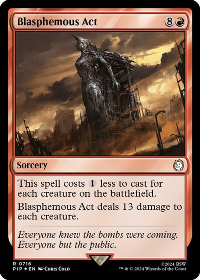 Blasphemous Act (Surge Foil) card art